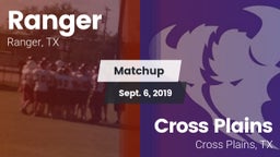 Matchup: Ranger vs. Cross Plains  2019
