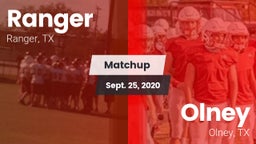 Matchup: Ranger vs. Olney  2020