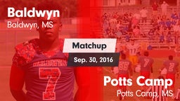 Matchup: Baldwyn vs. Potts Camp  2016