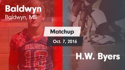 Matchup: Baldwyn vs. H.W. Byers 2016