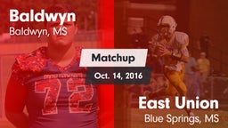 Matchup: Baldwyn vs. East Union  2016