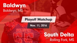 Matchup: Baldwyn vs. South Delta  2016