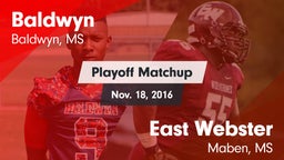 Matchup: Baldwyn vs. East Webster  2016