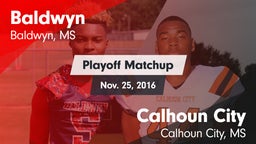 Matchup: Baldwyn vs. Calhoun City  2016