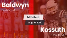 Matchup: Baldwyn vs. Kossuth  2018