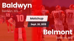 Matchup: Baldwyn vs. Belmont  2019