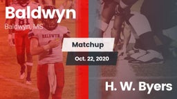 Matchup: Baldwyn vs. H. W. Byers  2020