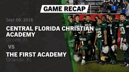 Recap: Central Florida Christian Academy  vs. The First Academy 2016