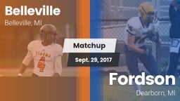 Matchup: Belleville vs. Fordson  2017