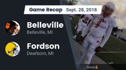 Recap: Belleville  vs. Fordson  2018