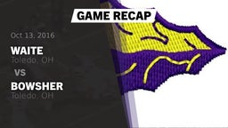 Recap: Waite  vs. Bowsher  2016