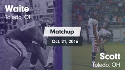 Matchup: Waite vs. Scott  2016