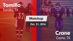 Matchup: Tornillo vs. Crane  2015