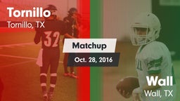 Matchup: Tornillo vs. Wall  2016