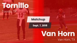 Matchup: Tornillo vs. Van Horn  2018