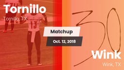 Matchup: Tornillo vs. Wink  2018