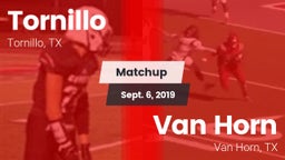 Matchup: Tornillo vs. Van Horn  2019