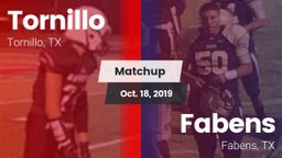 Matchup: Tornillo vs. Fabens  2019