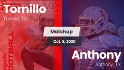 Matchup: Tornillo vs. Anthony  2020