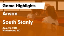 Anson  vs South Stanly  Game Highlights - Aug. 26, 2019