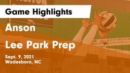 Anson  vs Lee Park Prep Game Highlights - Sept. 9, 2021