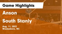 Anson  vs South Stanly  Game Highlights - Aug. 11, 2022