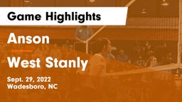 Anson  vs West Stanly   Game Highlights - Sept. 29, 2022