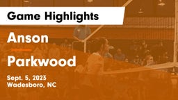 Anson  vs Parkwood  Game Highlights - Sept. 5, 2023