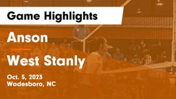Anson  vs West Stanly  Game Highlights - Oct. 5, 2023
