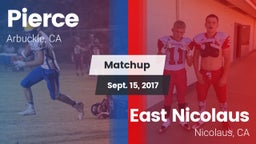 Matchup: Pierce vs. East Nicolaus  2017