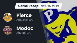 Recap: Pierce  vs. Modoc  2019
