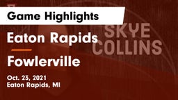 Eaton Rapids  vs Fowlerville Game Highlights - Oct. 23, 2021