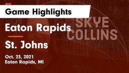 Eaton Rapids  vs St. Johns  Game Highlights - Oct. 23, 2021