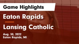 Eaton Rapids  vs Lansing Catholic  Game Highlights - Aug. 30, 2022