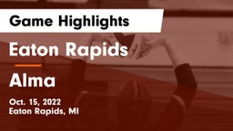 Eaton Rapids  vs Alma  Game Highlights - Oct. 15, 2022