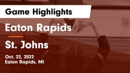 Eaton Rapids  vs St. Johns  Game Highlights - Oct. 22, 2022