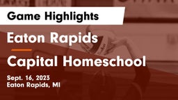 Eaton Rapids  vs Capital Homeschool Game Highlights - Sept. 16, 2023