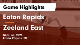 Eaton Rapids  vs Zeeland East  Game Highlights - Sept. 30, 2023