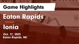 Eaton Rapids  vs Ionia  Game Highlights - Oct. 17, 2023