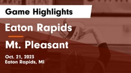 Eaton Rapids  vs Mt. Pleasant  Game Highlights - Oct. 21, 2023