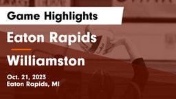 Eaton Rapids  vs Williamston  Game Highlights - Oct. 21, 2023
