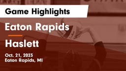 Eaton Rapids  vs Haslett  Game Highlights - Oct. 21, 2023