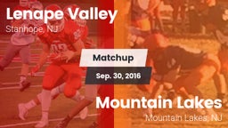 Matchup: Lenape Valley vs. Mountain Lakes  2016
