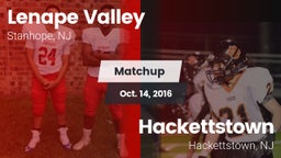 Matchup: Lenape Valley vs. Hackettstown  2016