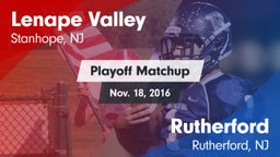 Matchup: Lenape Valley vs. Rutherford  2016