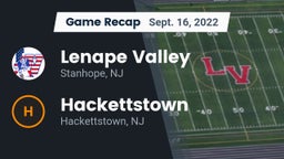 Recap: Lenape Valley  vs. Hackettstown  2022