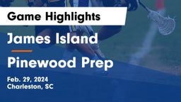 James Island  vs Pinewood Prep  Game Highlights - Feb. 29, 2024