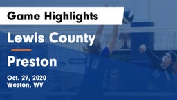 Lewis County  vs Preston  Game Highlights - Oct. 29, 2020