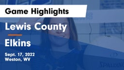 Lewis County  vs Elkins  Game Highlights - Sept. 17, 2022