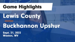 Lewis County  vs Buckhannon Upshur  Game Highlights - Sept. 21, 2022
